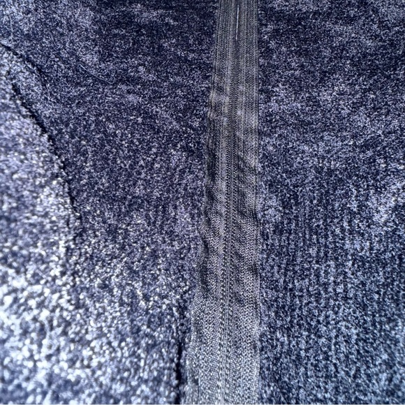 Bebe Women’s Black Plush Full-Zip Logo Jacket / Sweater – Size L - Picture 6 of 7